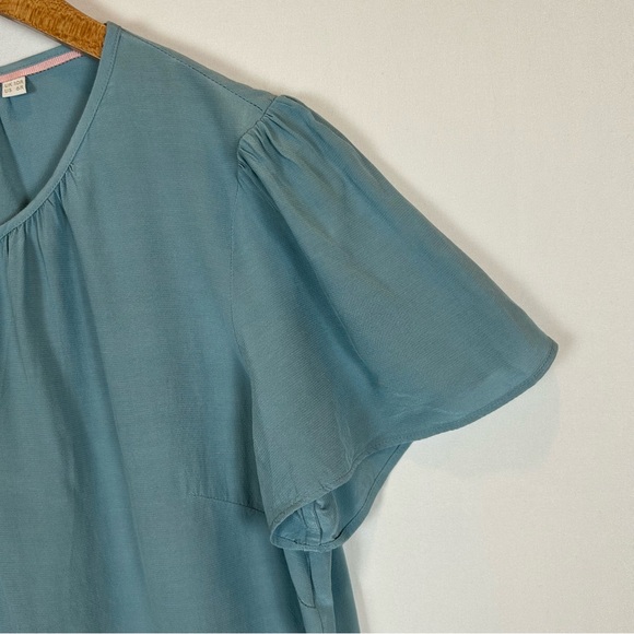 Boden Women's Blue Lightweight Phoebe Heritage Short Sleeve Blouse 6R - Picture 8 of 8